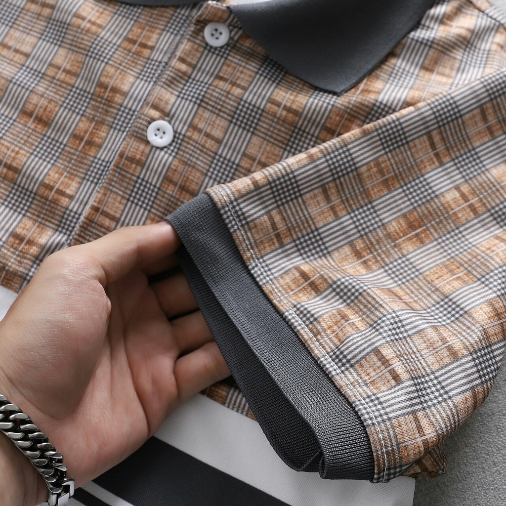 Áo Polo, áo thun nam cao cấp cổ bẻ phối UP SIZE XXXL 95kg  form ôm dáng chuẩn đẹp chất thun lạnh cotton thoáng mát