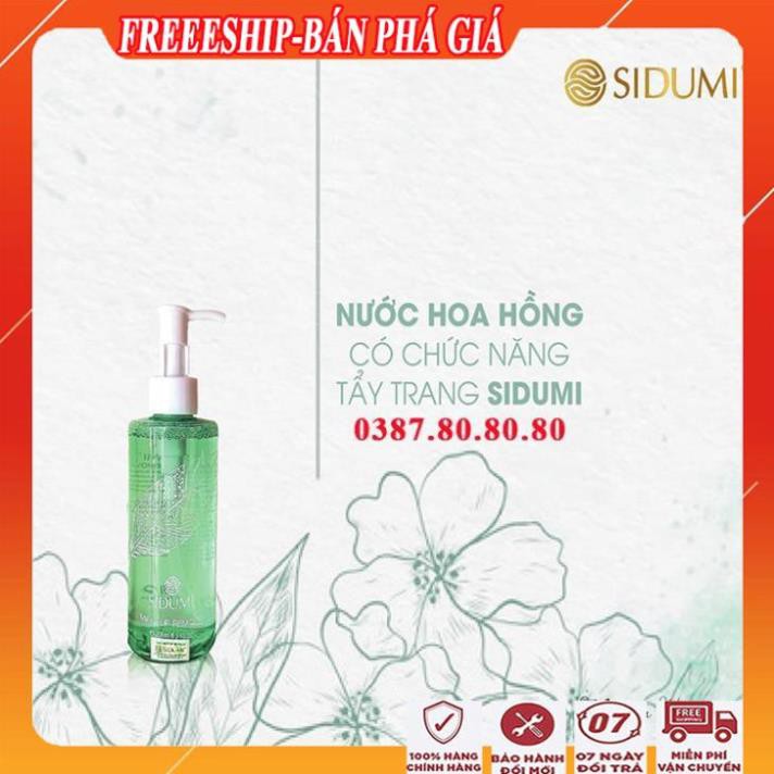 [ Freeship - SALE KHÔ MÁU ] Nước hoa hồng kiêm tẩy trang sidumi/ Nước hoa hồng cho da dầu mụn đa năng cao cấp