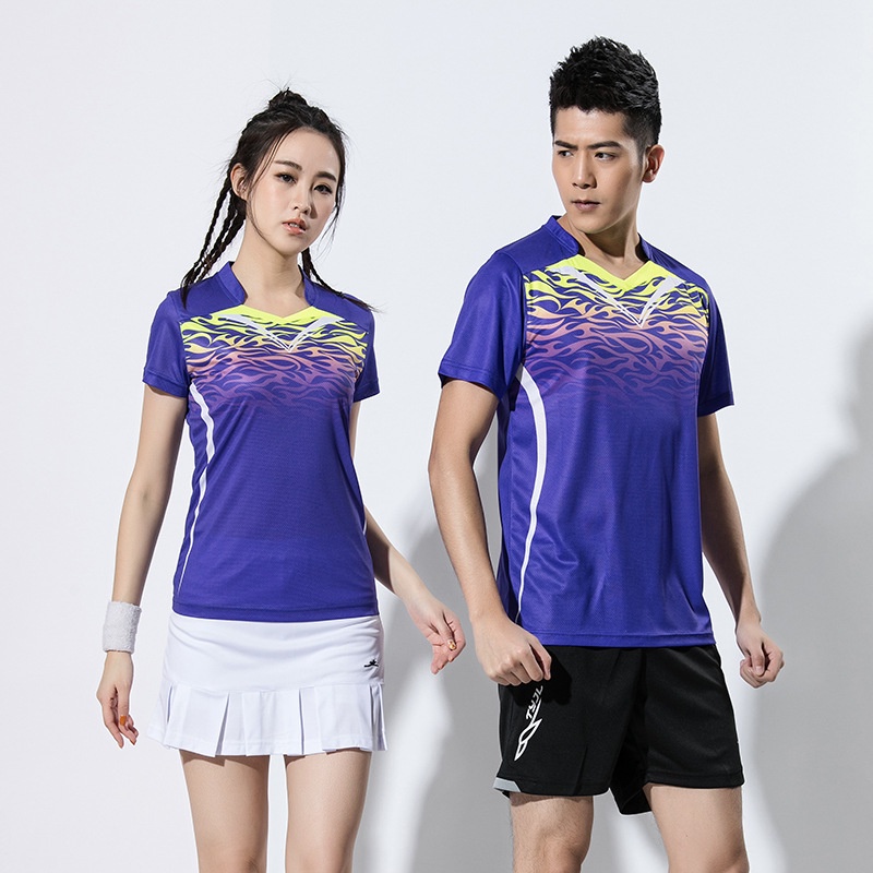 Bộ Đồ Thể Thao Tay Ngắn Thoáng Khí Nhanh Khô Thời Trang Mùa Hè Cho Nam Và Nữ