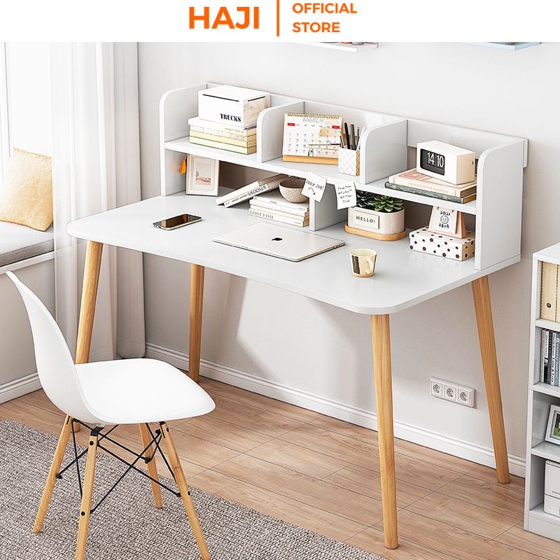 Bàn làm việc tại nhà HAJI kèm kệ sách đa ngăn thiết kế thông minh A197