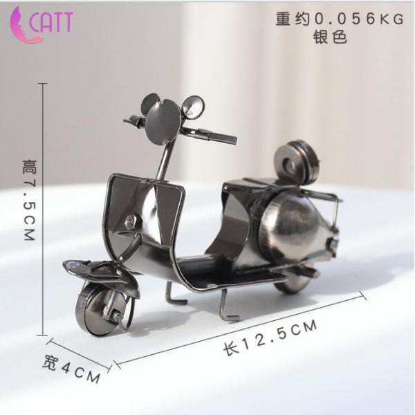 [Dadada1] Đồ trang trí Xe Mô Tô Mini Bằng Kim Loại Trang Trí Phòng Khách
