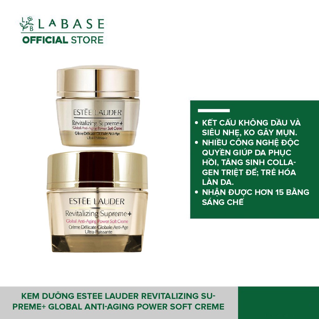 Kem Dưỡng Da Mặt Estee Lauder Revitalizing Supreme+ Global Anti-Aging Power Soft Creme 15ml