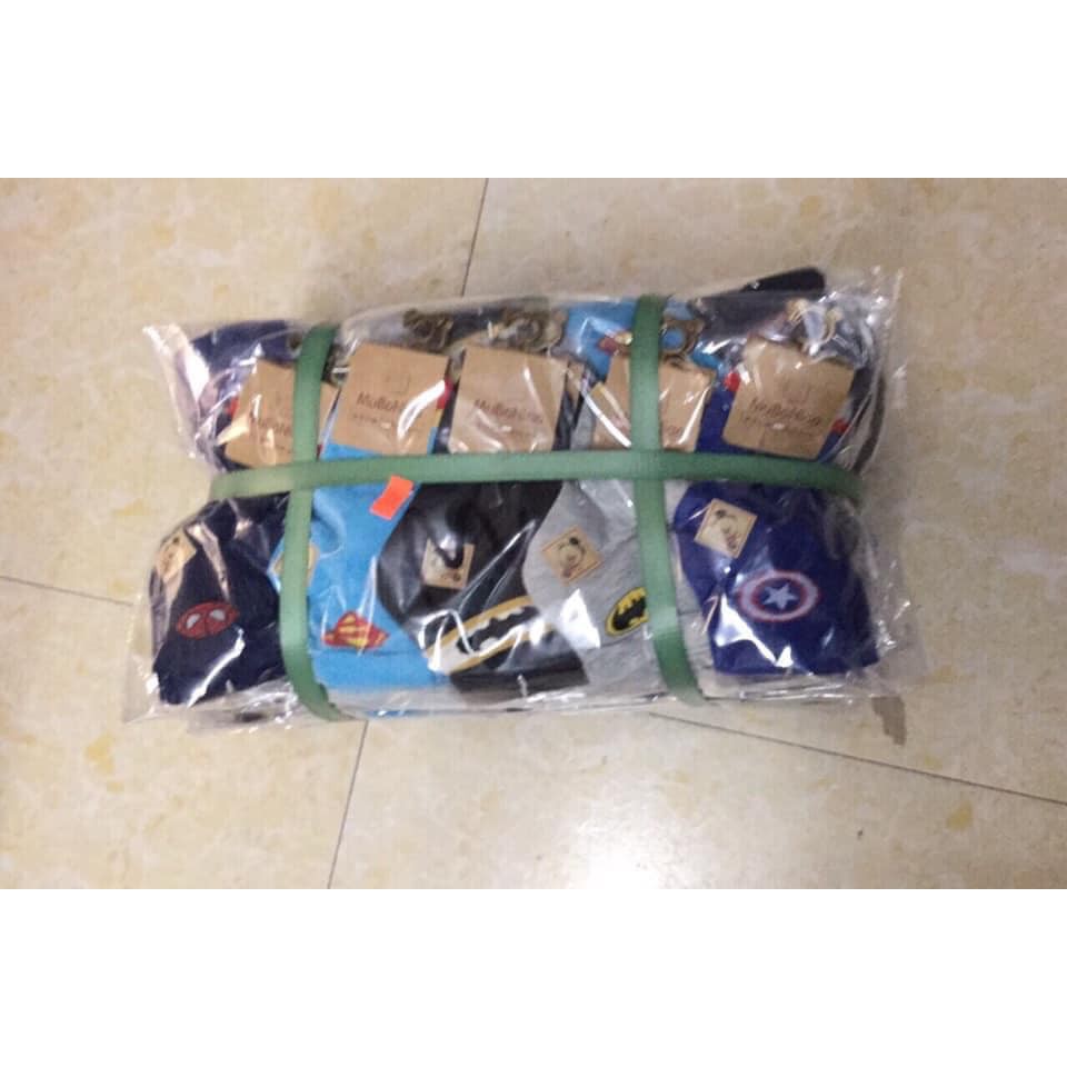 LỐ 10 ĐÔI TẤT SIÊU NHÂN CHẤT ĐẸP CHO BÉ 3112