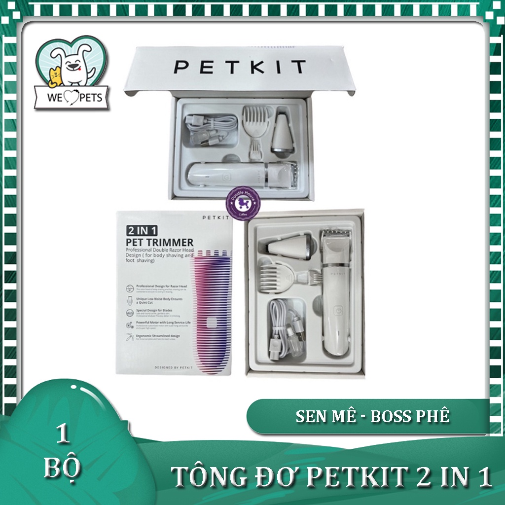 Tông đơ Petkit 2 in 1 vừa cạo tỉa lông vừa cạo bàn - Lida Pet Shop