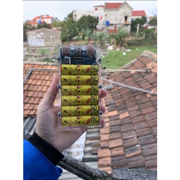 Sạc dự phòng mica trong suốt