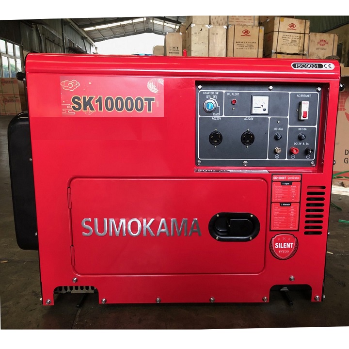 [HÀNG CHÍNH HÃNG] Máy Phát Điện Chạy Dầu 7Kw Sumokama SK10000T