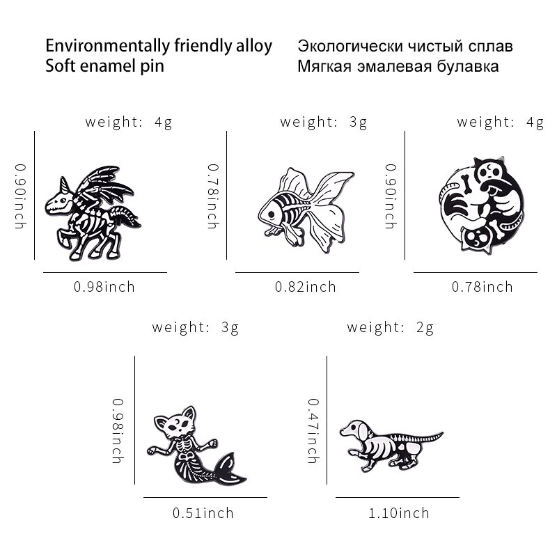 Huy hiệu cài áo thiết kế động vật độc đáo đáng yêu