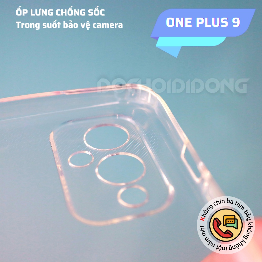 Ốp Lưng Dẻo Trong Suốt Cho ONE PLUS 9 Chống Sốc Bảo Vệ Camera