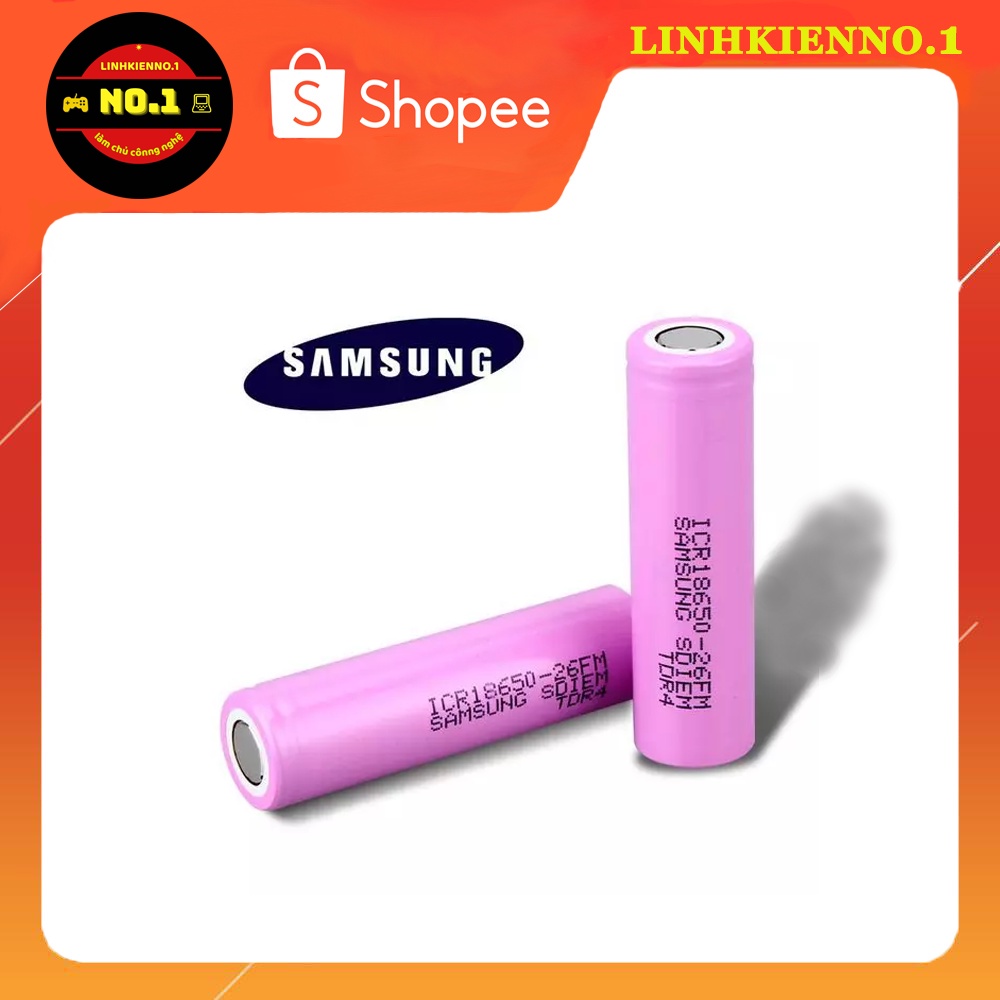 PIN 18650 SAMSUNG 3.7V CHÍNH HÃNG 2600mAH 2900mAh 3000mAh