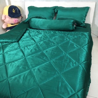 Bộ chăn ga gối phi lụa Thái Tuấn( nệm 10/ 20 phân)