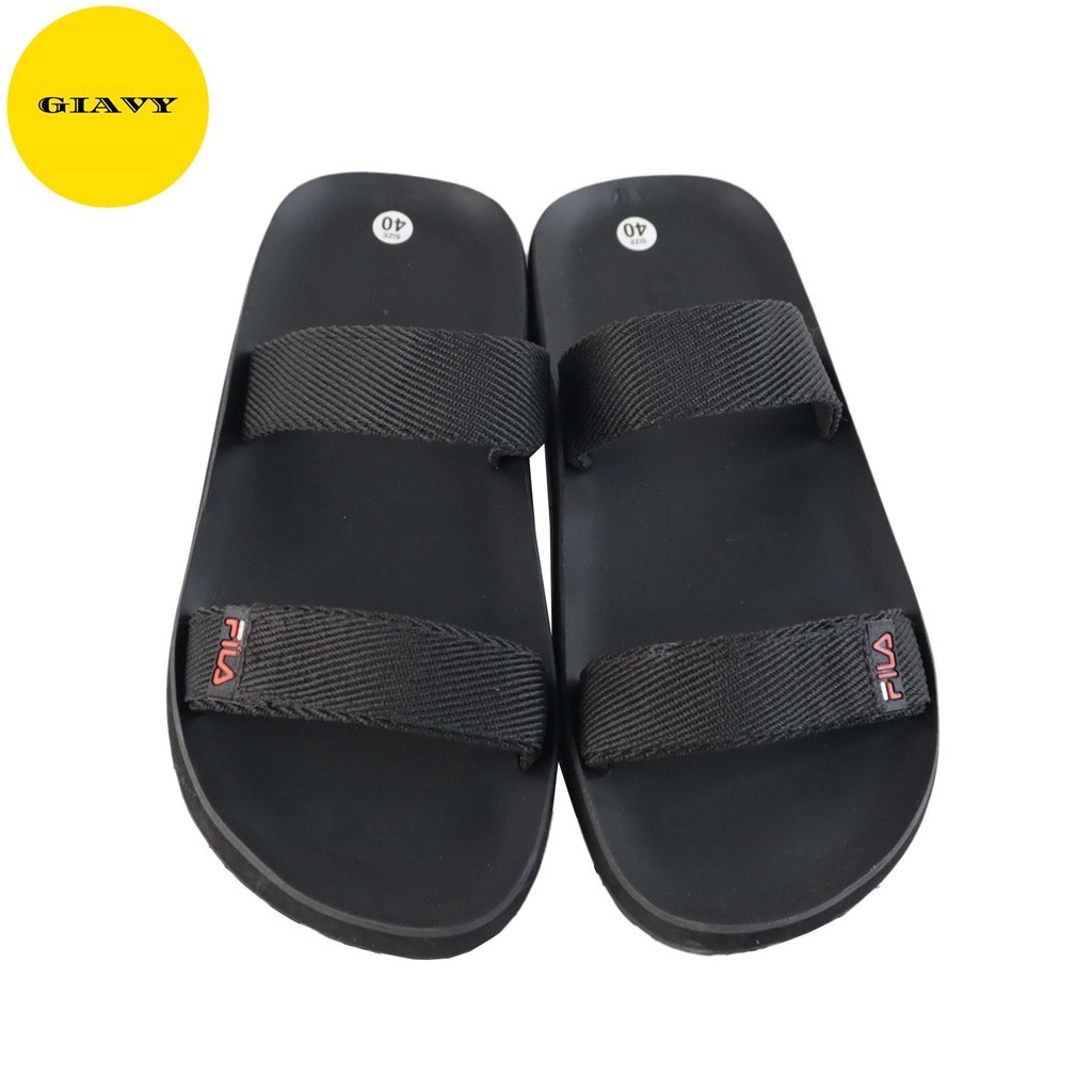 Dép nữ quai nhị vải bố, đế caosu K474 - GIAVY