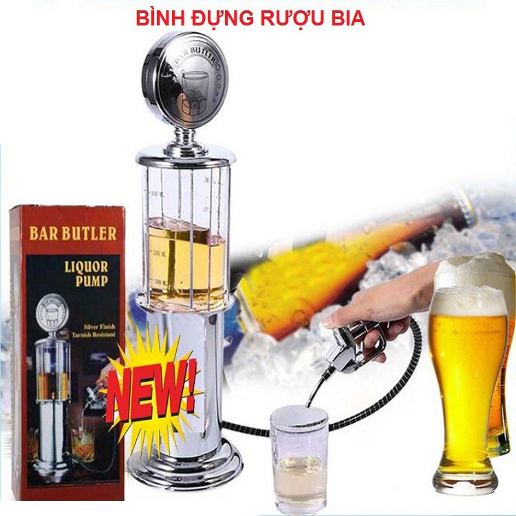 Bình Rót Bia, Pha Rượu Và Nước Pha Trà - Bình Rót Rượu Hình Cây Xăng 1 Vòi Cao Cấp