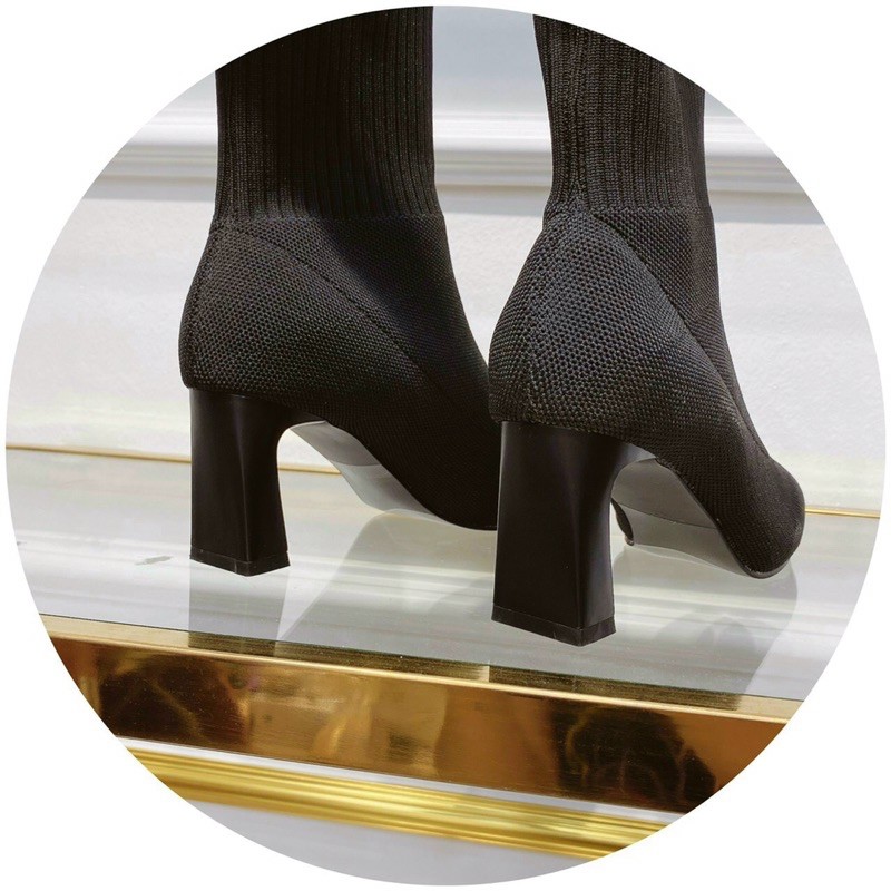 Boot len zara gót dẹt fullbox