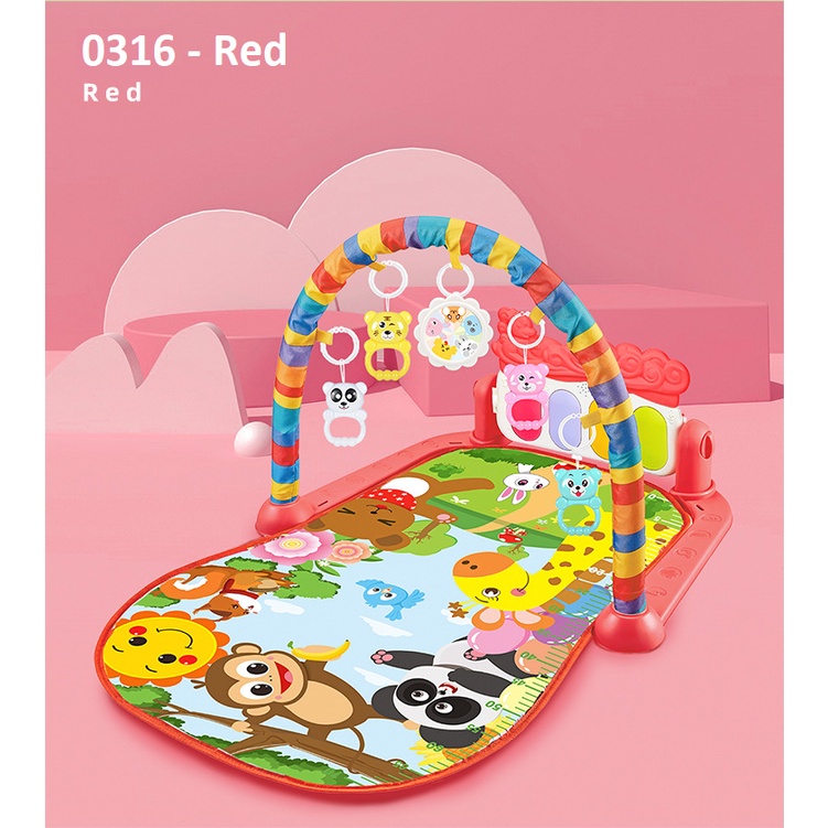 Tổng hợp thảm nằm baby cho em bé nhỏ từ 0-12 tháng tuổi kèm đồ chơi có đèn và nhạc piano