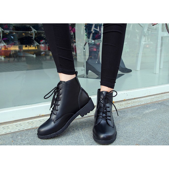 Bốt nữ cổ thấp,boot nữ ulzzang cao cấp hot trend 2022