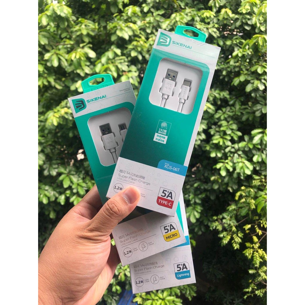 Cáp sạc nhanh SIKENAI XSC-06 TYPE-C Lighting Micro cho Iphone Androi Samsung Xiaomi...