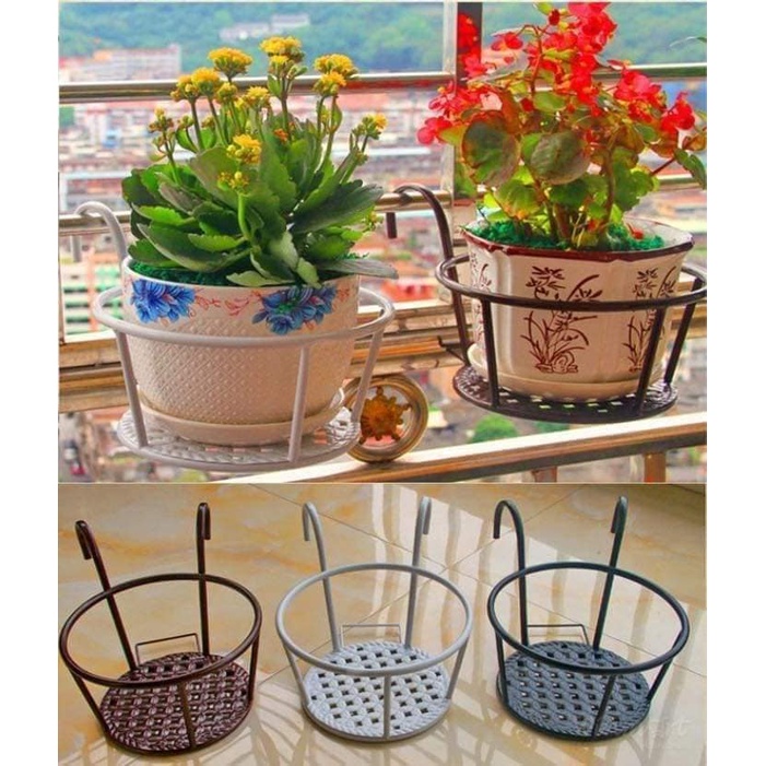 Giỏ Treo Hoa Ban Công TH Garden - Giỏ Sắt Treo Ban Công Cao Cấp Thép Chịu Lực Và Sơn Tĩnh Điện D'HITOKA DC150