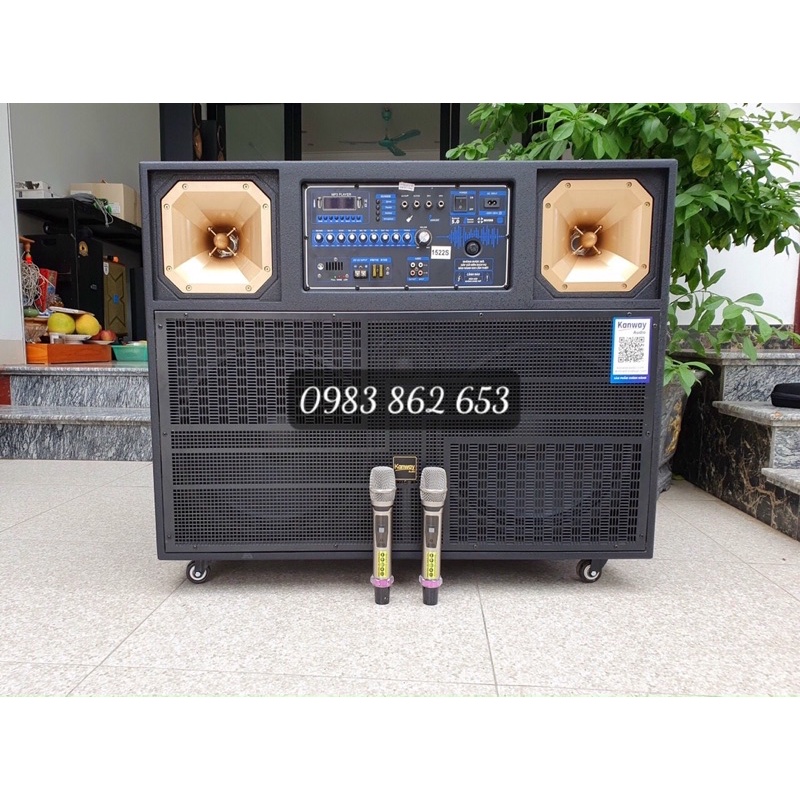 Loa kéo 4 tấc đôi Kanway 1522S, tích hợp Reverb