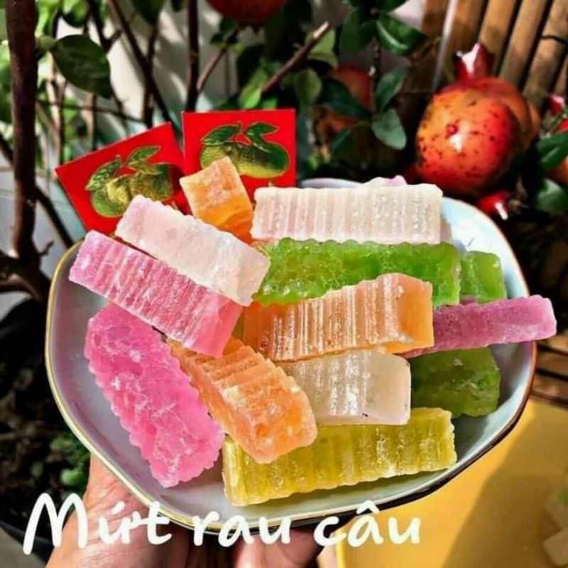 Mứt Rau Câu Trái Cây Mix 3 Vị LON 500GR [FREE SHIP]TỪ ĐƠN 50K, [Loại Đặc Biệt] Hàng ngon nhà làm