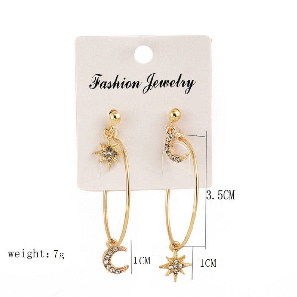 Set 4 Khuyên Tai Nữ Thời Trang Boho
