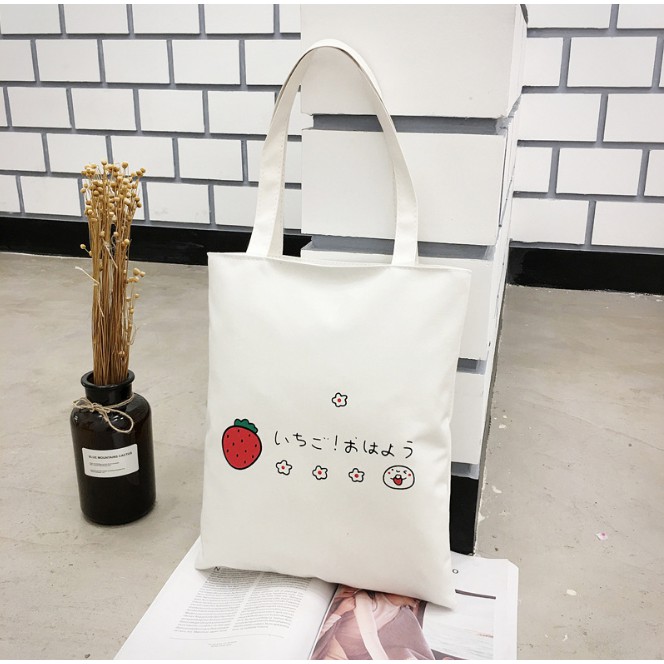 Túi xách Túi Tote basic thời trang Nữ vải canvas siêu xinh siêu đẹp Không khóa kéo