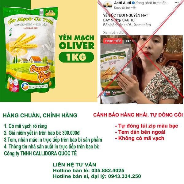 YẾN MẠCH GIẢM CÂN 1KG Úc Tươi cán vỡ Oliver tặng thực đơn giảm cân, ngũ cốc yến mạch ăn liền cán vỡ - YMO