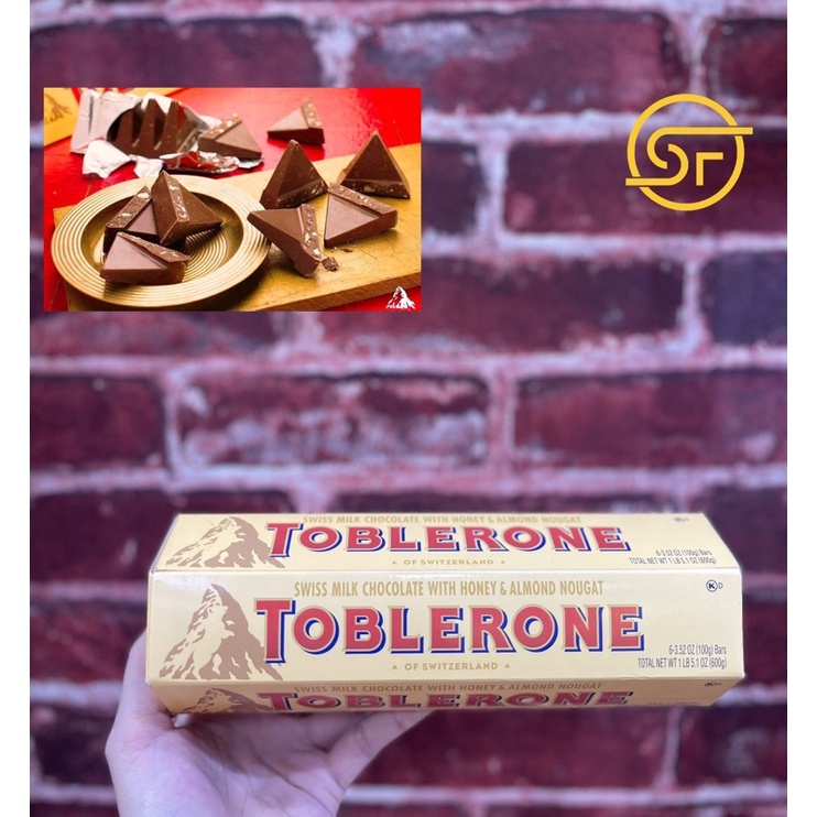 Socola sữa mật và hạnh nhân Toblerone
