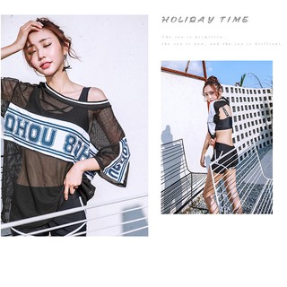 Bikini bộ bơi set bộ bơi 3 món kiểu dáng thể thao