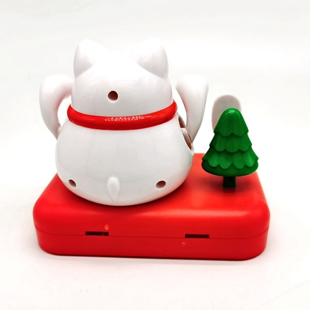 1 Đồ trang trí Chú Mèo May Mắn Nhảy Múa Vui Nhộn Dùng Trang Trí