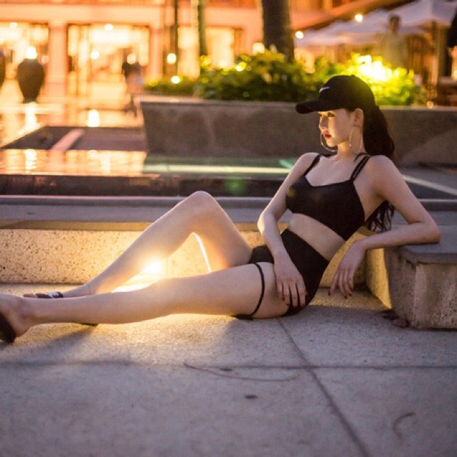 Bikini tay dài lưới 2 mảnh | BigBuy360 - bigbuy360.vn