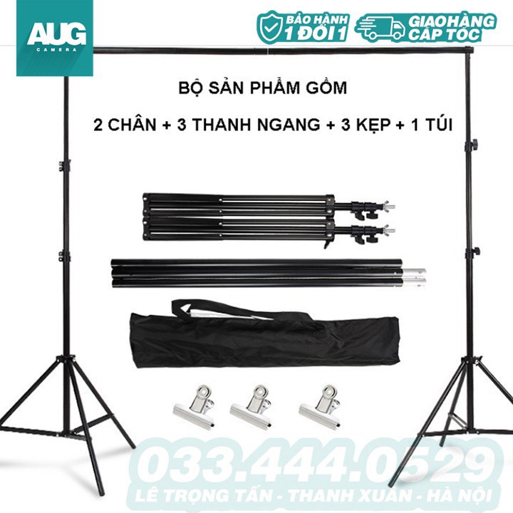 Khung treo phông nền chụp ảnh - khung treo phông nền di động - AUG Camera Hà Nội - Camera & Decor Hà Nội