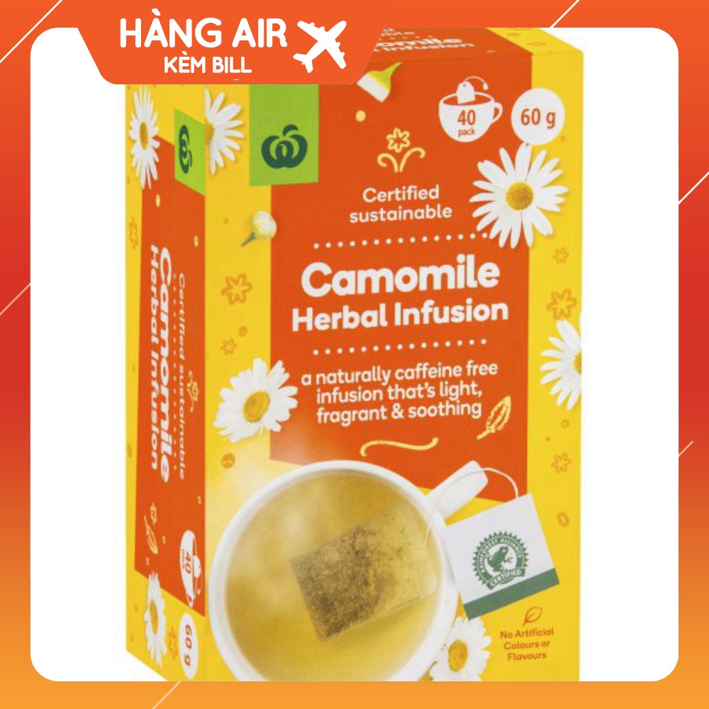 Trà hoa cúc Woolworths  Camomile Herbal Infusion - 40 gói