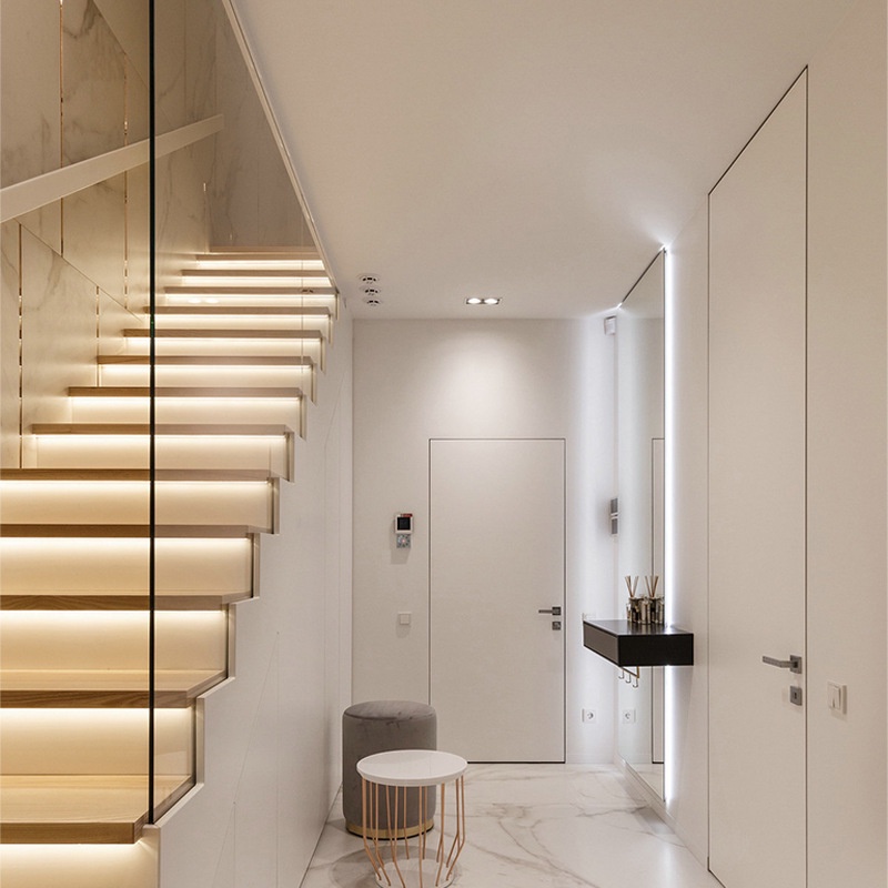 Dây đèn Led 3 chế độ sáng điện áp 220V chip 5730 2 hàng led trang trí hắt trần, quấn cây, tủ kệ