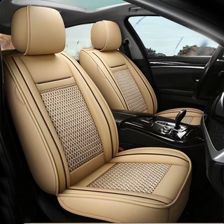 Lưới dệt kim thoáng khí & Da PU Xe Suv Ghế có bảo vệ cho Myvi Axia Viva Bezza Waja Saga Wira Vios Civic City