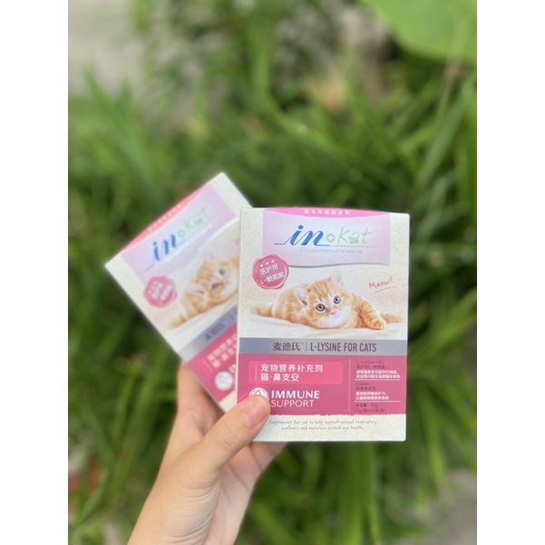 Inkat lysine giúp tăng cường miễn dịch và hỗ trợ hô hấp cho mèo INKAT IMMUNE SUPPORT  xuất xứ Mỹ