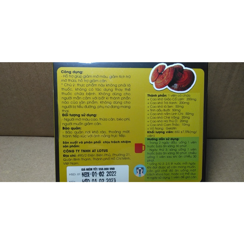 TẶNG 10v detox ban đêm)_ Giảm Cân Mộc Linh X3 (30 viên) - Mẫu hộp mới