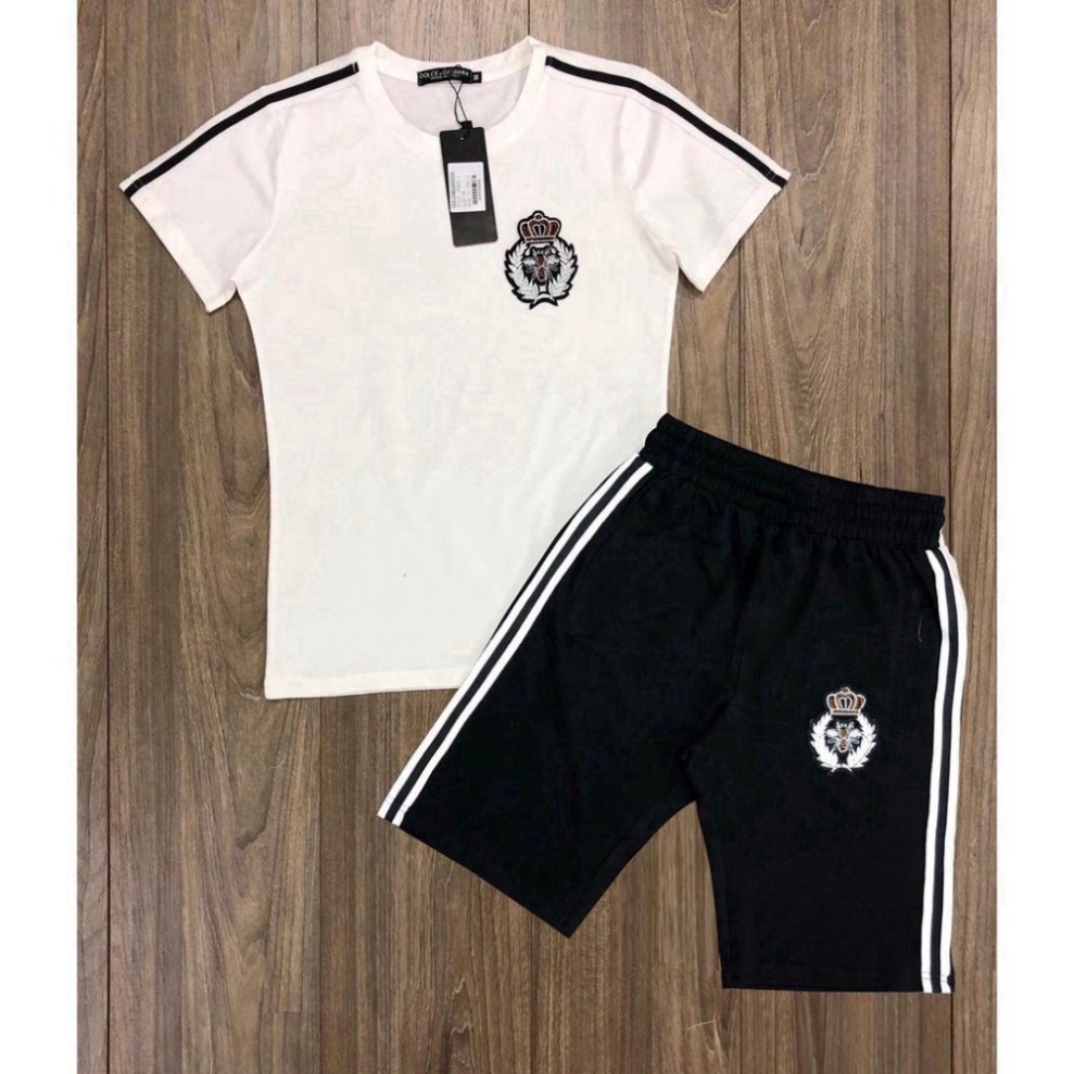 [ẢNH THẬT] Bộ Đồ Nam, Bộ Hè Nam Thêu Logo Vương Miện Ong Cao Cấp BB24 | BigBuy360 - bigbuy360.vn