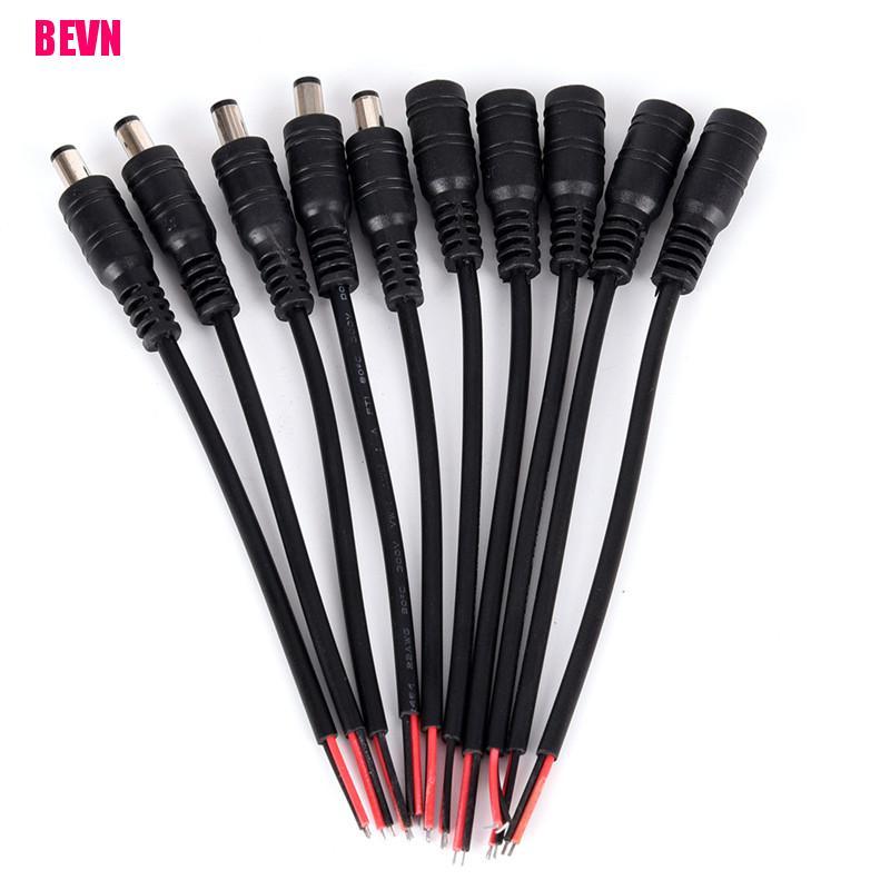 Set 5 Cặp Đầu Nối Dc 5.5x2.1mm Male + Female Chất Lượng Cao