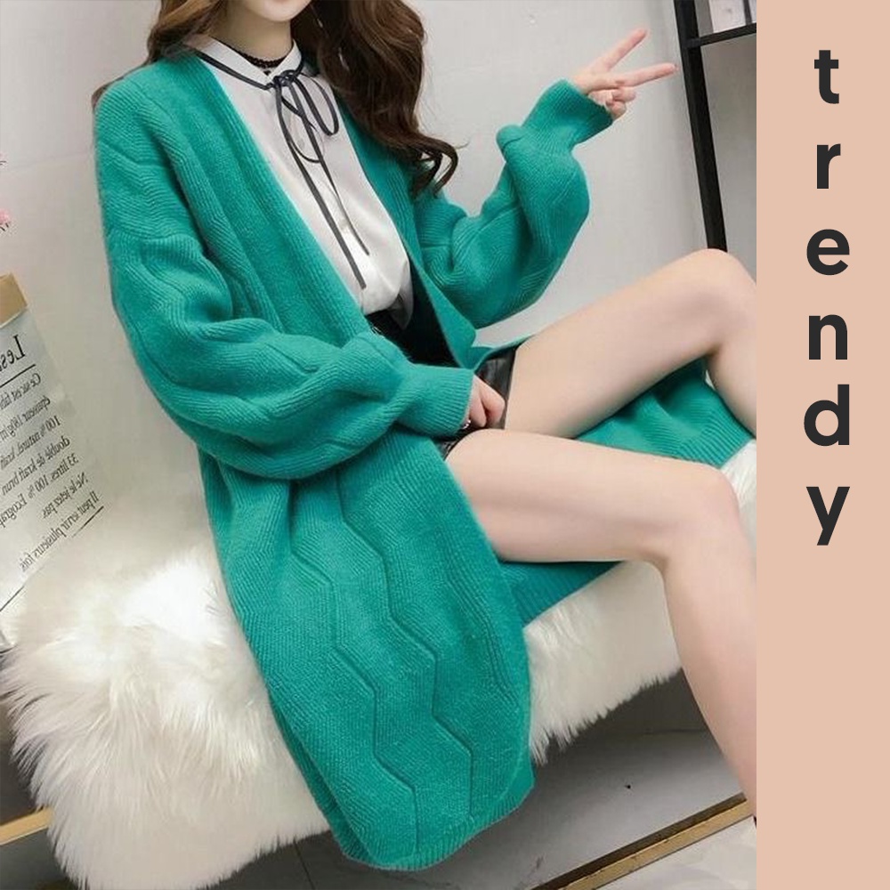 (SẴN) Áo khoác cardigan nữ dáng dài cách điệu 5 màu mã A00167 | BigBuy360 - bigbuy360.vn