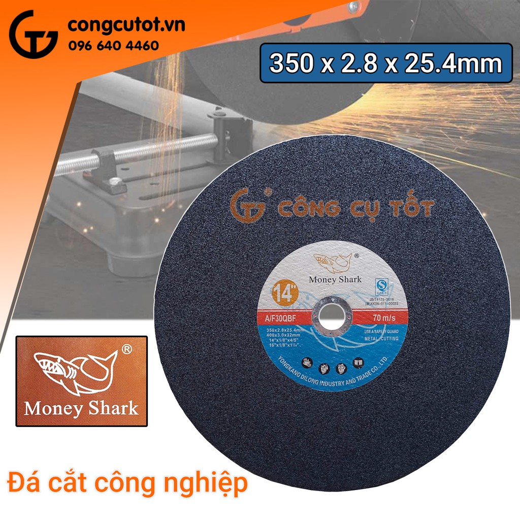 Đá cắt kim loại công nghiệp 350 x 2.8 x 25.4mm Money Shark