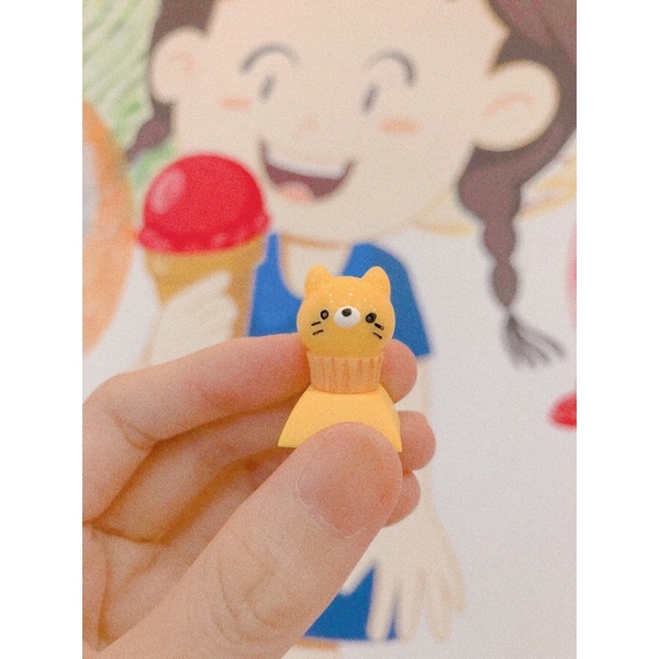 Keycap thỏ trắng, mèo vàng xinh xắn