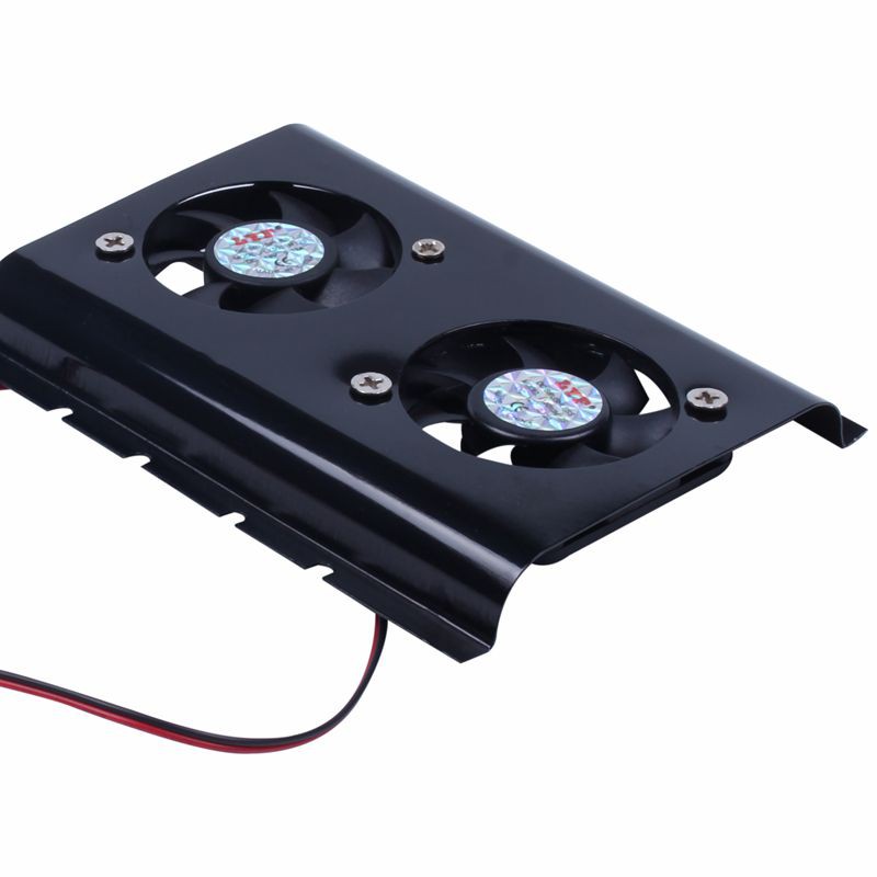 Ổ Cứng Sata Ide Hdd 2 Quạt Tản Nhiệt Màu Đen 3.5 Cho Pc