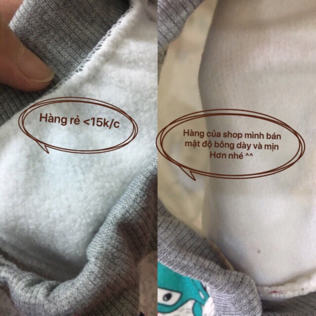 Bộ nỉ lông khuy giữa (5-13kg)