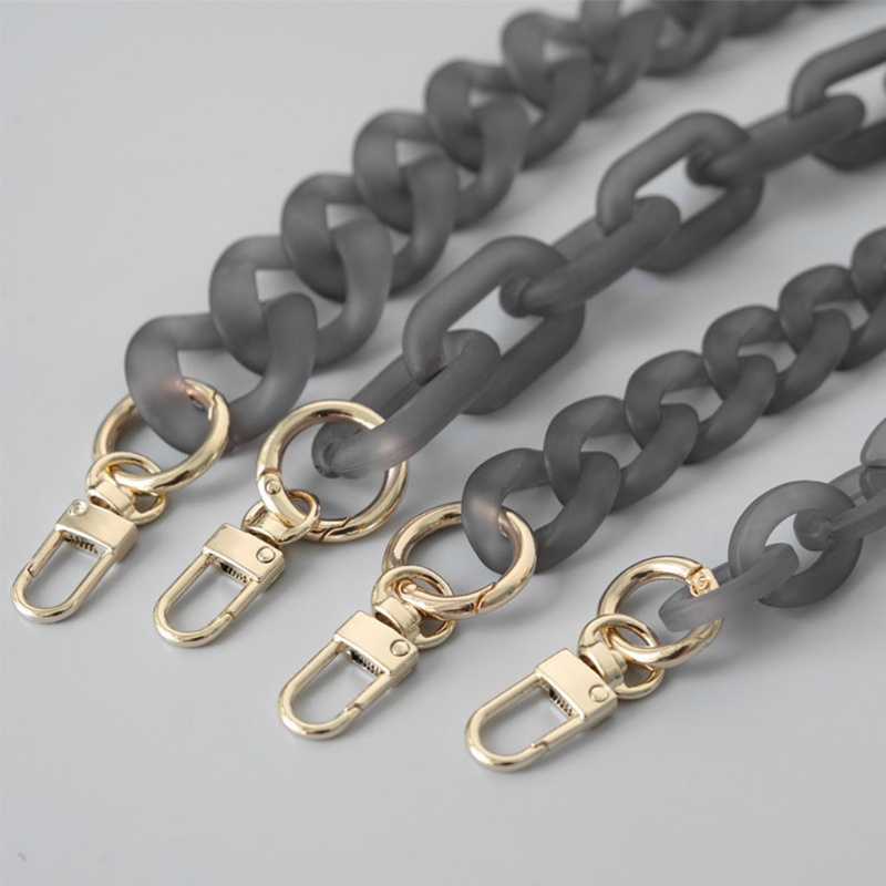 Dây Xích Thay Thế Cho Túi Xách Bằng Nhựa Resin Màu Đục Thời Trang Diy