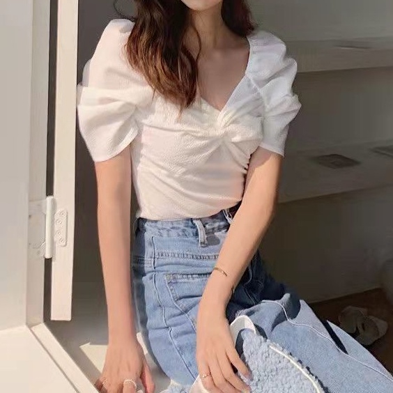 Áo Sơ Mi Ngắn Tay Phong Cách Hàn Quốc Thời Trang Mùa Hè Mới 2022 Dành Cho Bạn Nữ