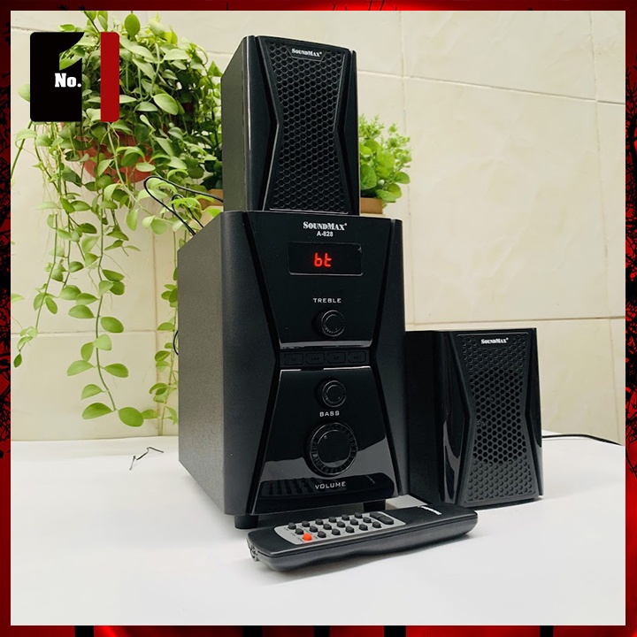 Loa Máy Tính Bluetooth Mini Để Bàn 2.1 SOUNDMAX A828 Loa Vi Tính Laptop Âm Thanh Hay Bass Lớn Có Dây