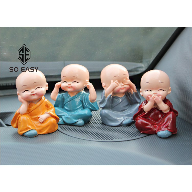 Bộ Tượng Tứ Không - 4 Vị Hòa Thượng Tứ Không Phong Thủy Dễ Thương