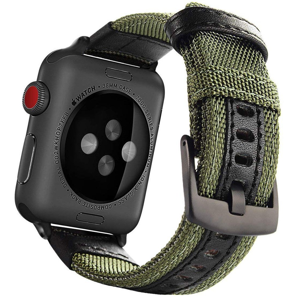 Dây đeo Apple Watch Strap 38/40mm 42/44mm Dây đeo bằng vải nylon dệt cho iWatch Series SE 6/5/4/3/2/1