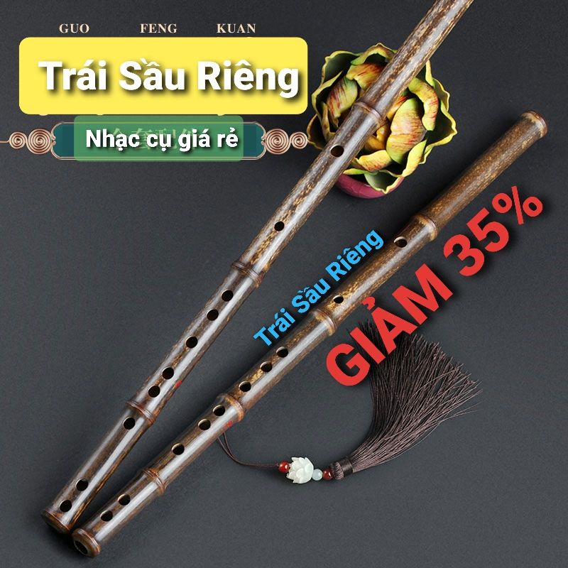 Sáo Dizi LingYin  Chính Hãng - Trúc Tím Mộc Hàng Cao Cấp,