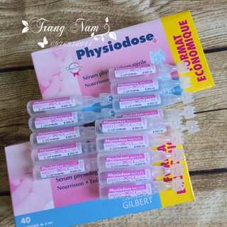 Nước Muối Sinh Lý Phisiodose - Pháp (Hộp 40 Ống)